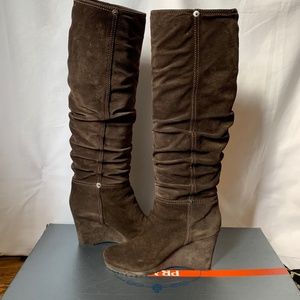 Prada Knee High Slouch Boots